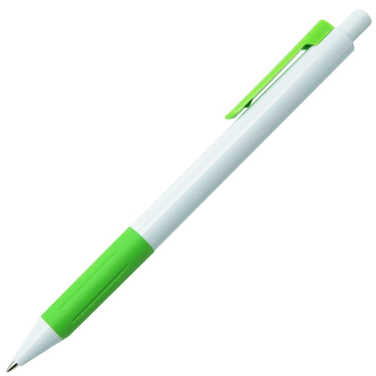 Ручка шариковая, пластик, белый/зеленый, Venice фото 1