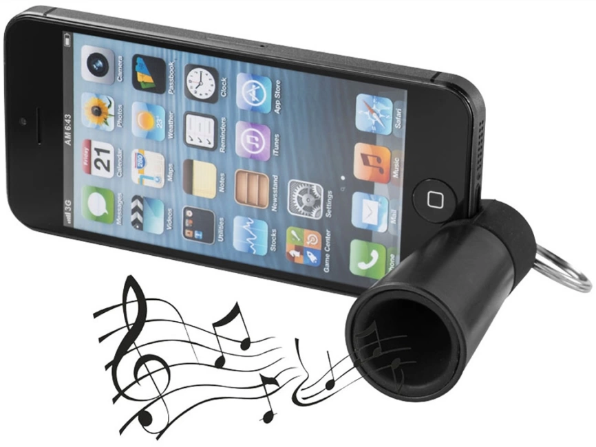 Усилитель-подставка для смартфона Sonic, черный фото 4