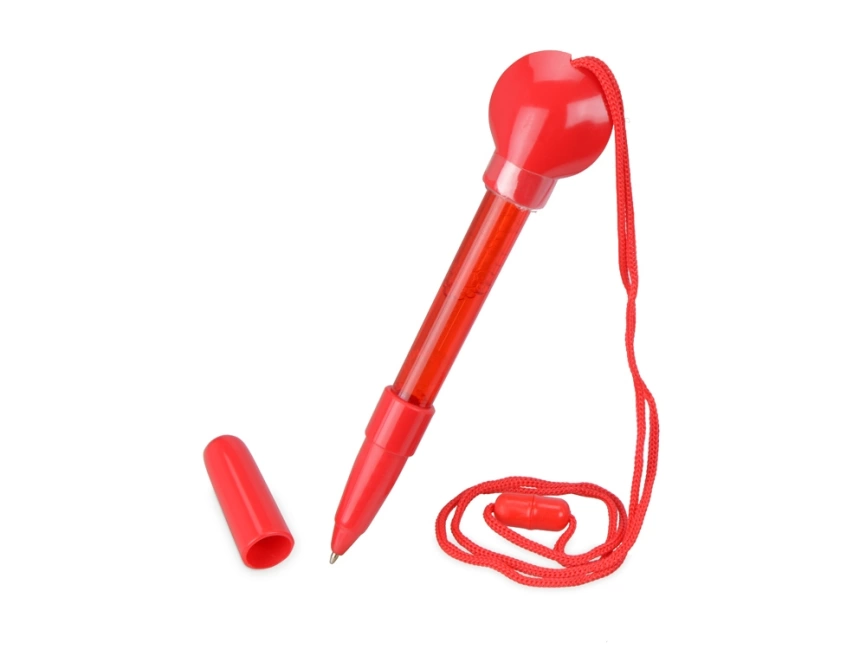 Ручка шариковая с мыльными пузырями, красный фото 3