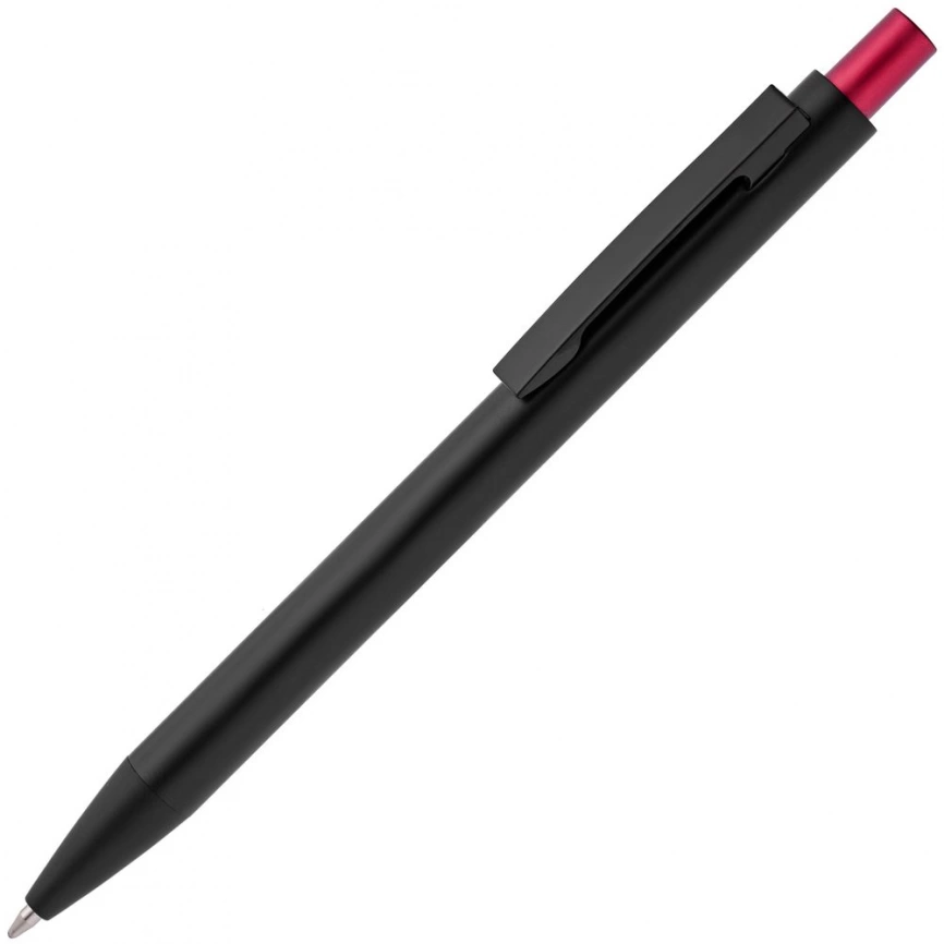Ручка шариковая Chromatic, черная с красным фото 1