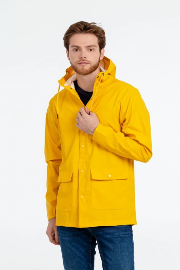 Дождевик мужской Squall желтый, размер XL фото 11