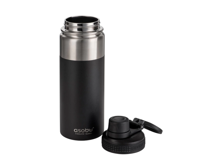 Термос Alpine flask, 530 мл, черный фото 4