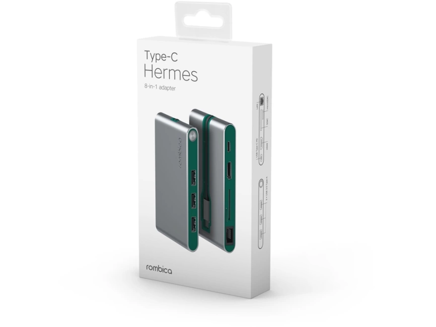 Хаб USB Rombica Type-C Hermes Green фото 5