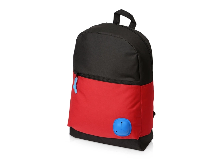 Рюкзак Chap с люверсом из полиэстера (600D), черный/красный фото 1