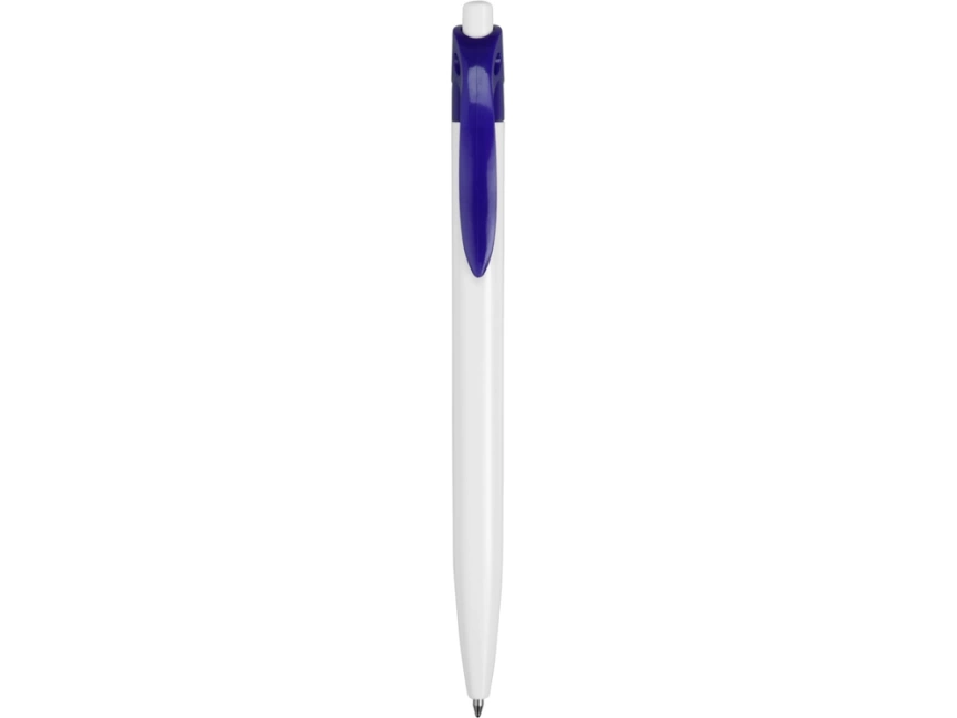 Ручка шариковая Какаду, белая с синим фото 2