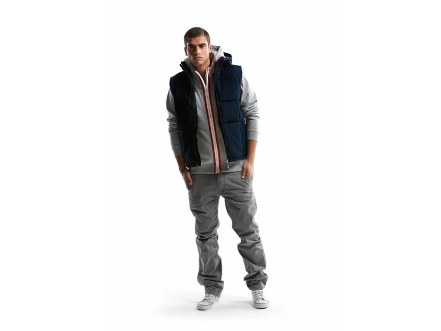 Жилет мужской, Slazenger, темно-синий/зеленое яблоко фото 3