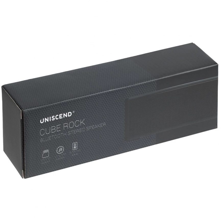 Беспроводная стереоколонка Uniscend Cube Rock, темно-синяя фото 9