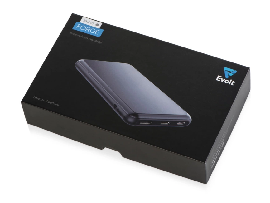 Внешний аккумулятор Forge, Evolt, металл, 10000mah, серебристый фото 8