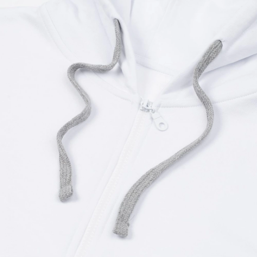 Толстовка на молнии с капюшоном Unit Siverga белая, размер XXL фото 10