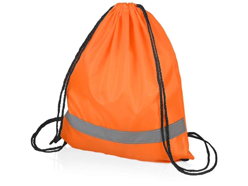 Рюкзак Россел, оранжевый с черными шнурками фото 1