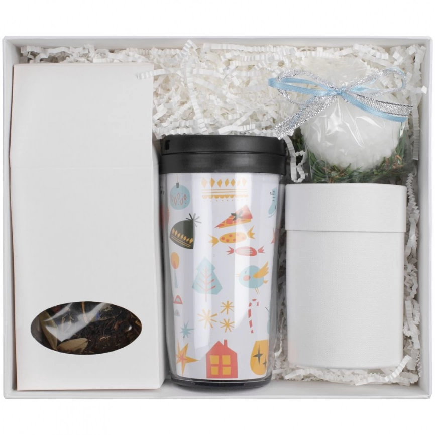 Набор Mug Snug с термокружкой и чаем, белый фото 11