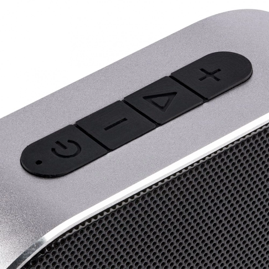 Беспроводная колонка Sound Count, серебристая фото 5