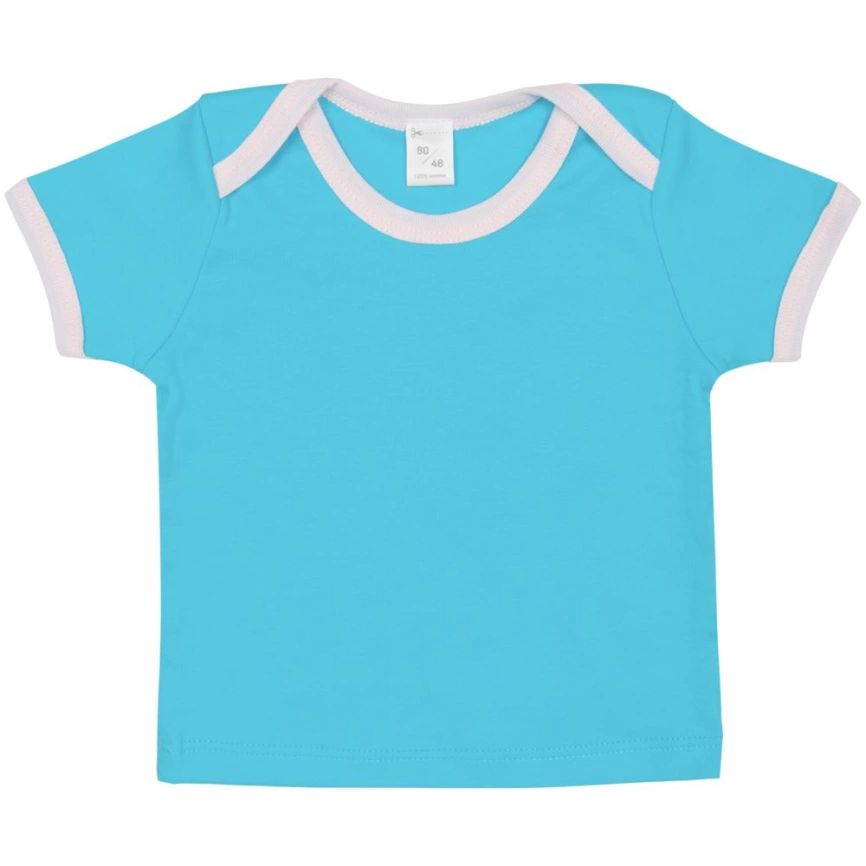 Футболка с коротким рукавом Baby Prime, детская, бирюзовая, 68 см фото 1