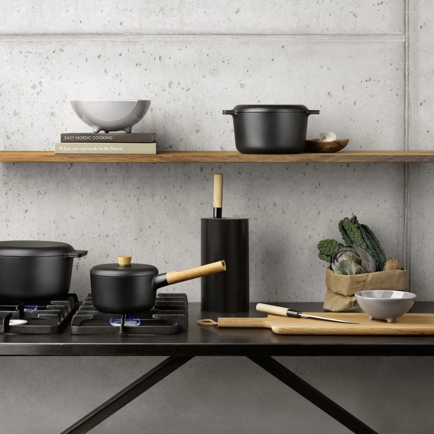 Подставка для ножей Nordic Kitchen, черная фото 4