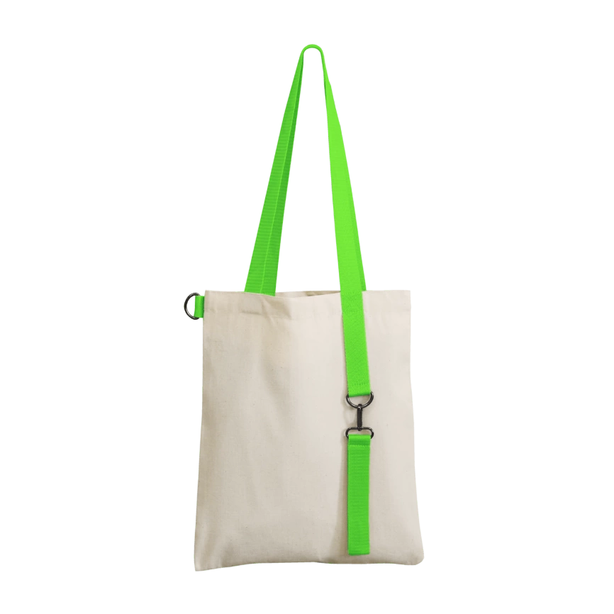 Шоппер Superbag с ремувкой 4sb (неокрашенный с салатовым) фото 1