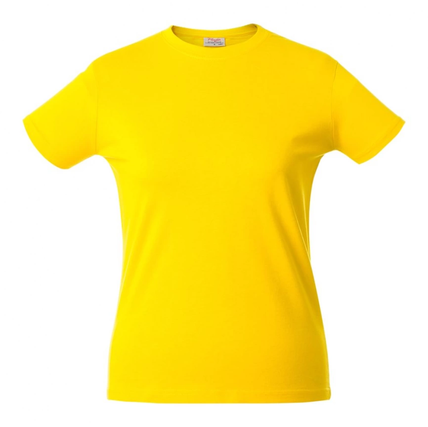 Футболка женская Heavy Lady желтая, размер L фото 1
