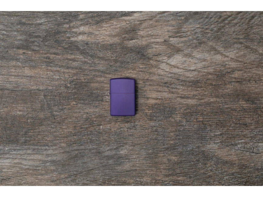 Зажигалка ZIPPO Classic с покрытием Purple Matte, латунь/сталь, фиолетовая, матовая, 38x13x57 мм фото 6