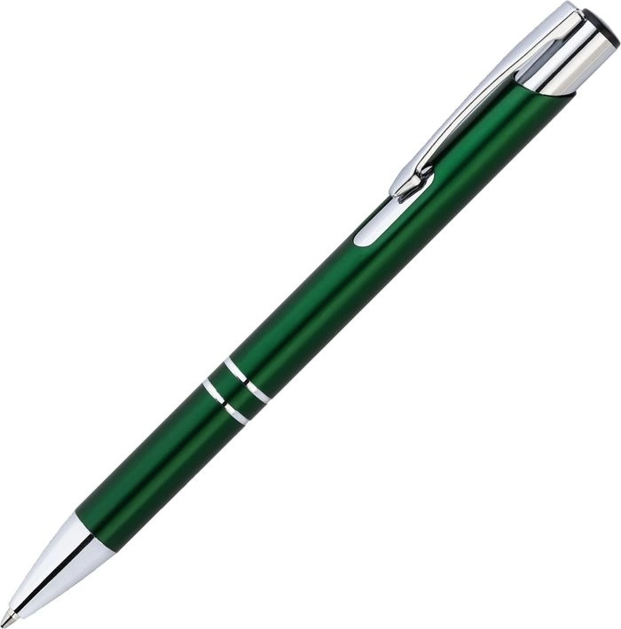 Ручка металлическая KOSKO, зелёная с серебристым фото 1