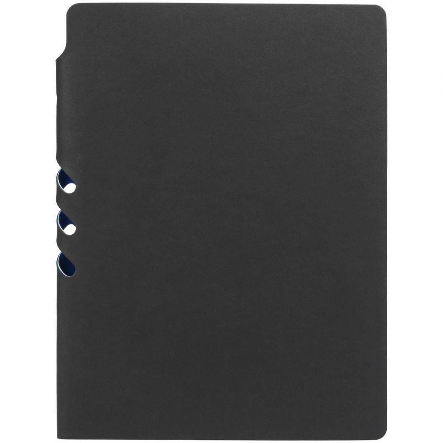 Ежедневник Flexpen Black, недатированный, черный с синим фото 4
