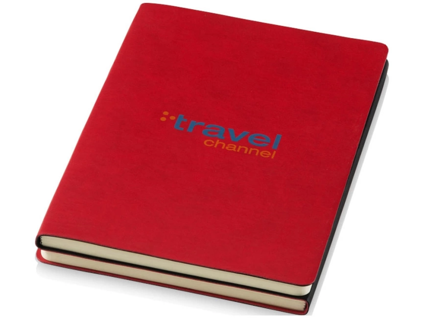 Блокнот А5 Doppio, черный/красный фото 4