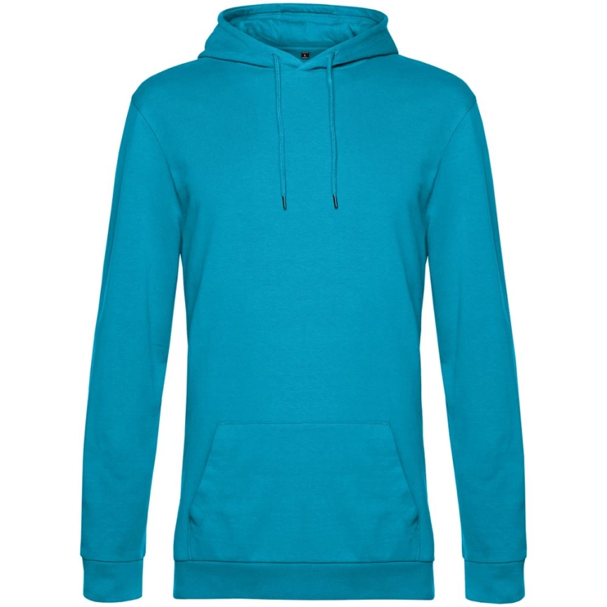 Толстовка с капюшоном унисекс Hoodie, бирюзовая, размер M фото 1