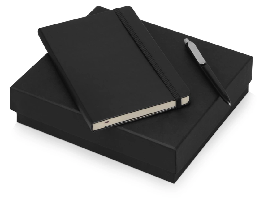 Подарочный набор Moleskine Picasso с блокнотом А5 и ручкой, черный фото 2