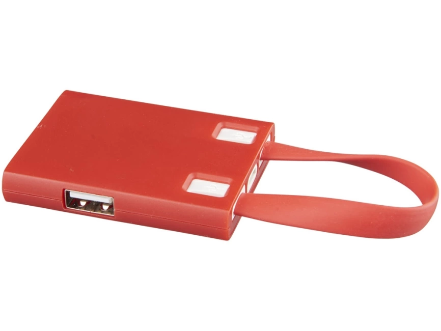 USB Hub и кабели 3-в-1, красный фото 1