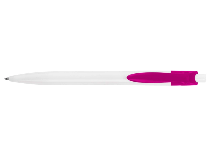 Ручка шариковая Какаду, белая с фуксия фото 5