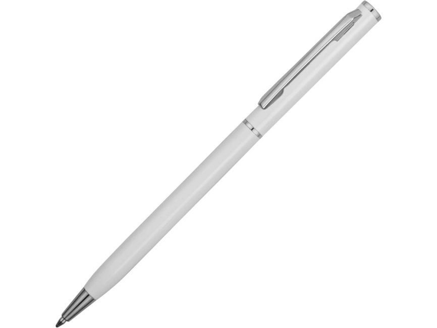 Ручка металлическая шариковая Атриум, белый фото 1