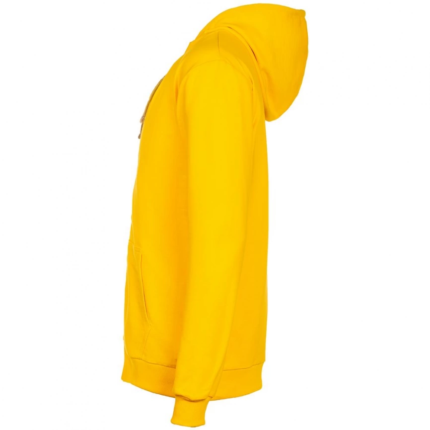 Толстовка с капюшоном Unit Kirenga желтая, размер S фото 3