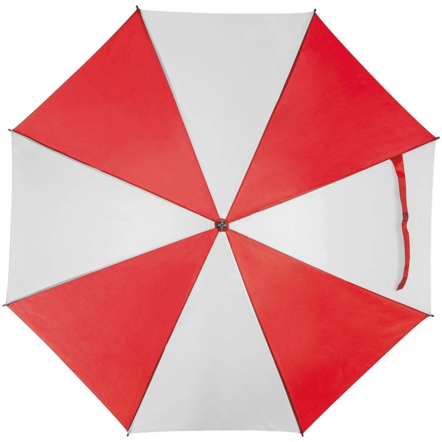Зонт-трость Milkshake, белый с красным фото 2