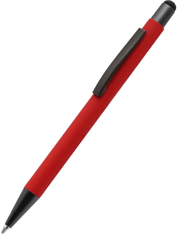 Ручка металлическая Story сотф-тач, красная фото 1
