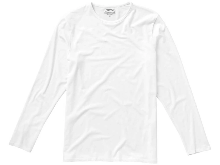 Футболка мужская Curve с длинным рукавом, белый фото 6