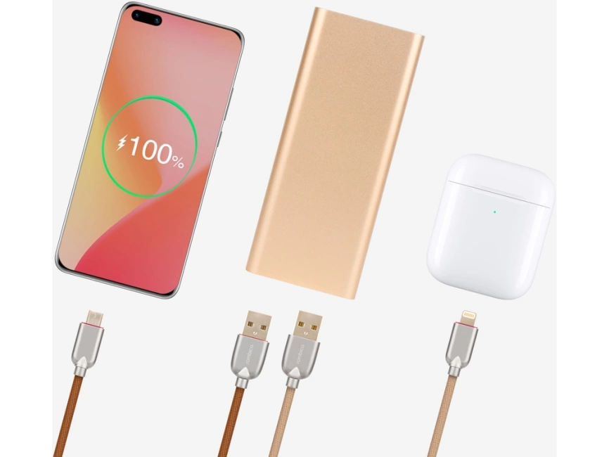 Внешний аккумулятор Rombica NEO AZ220G Quick, 22000 mAh, золотистый фото 10