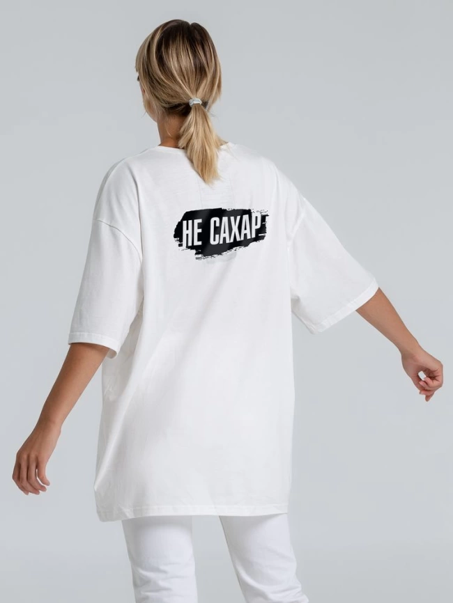 Футболка оверсайз «Не сахар», молочно-белая, размер XS/S фото 3
