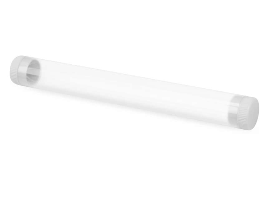 Футляр-туба пластиковый для ручки Tube 2.0, прозрачный/белый фото 1