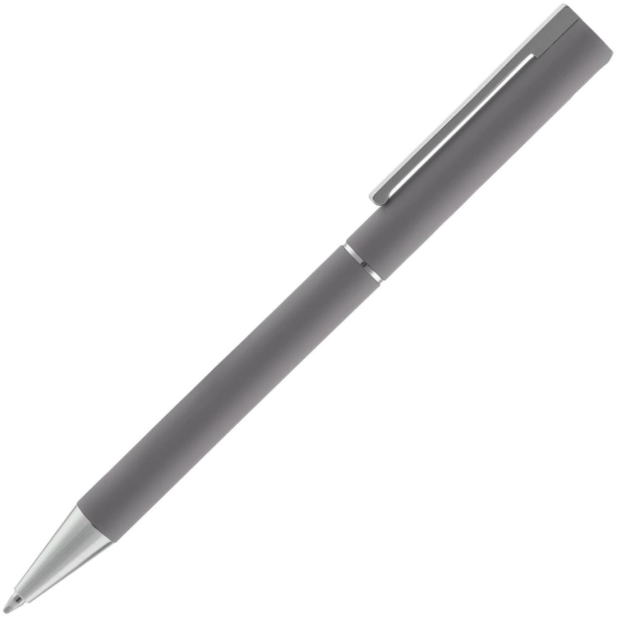 Ручка шариковая Blade Soft Touch, темно-серая фото 3