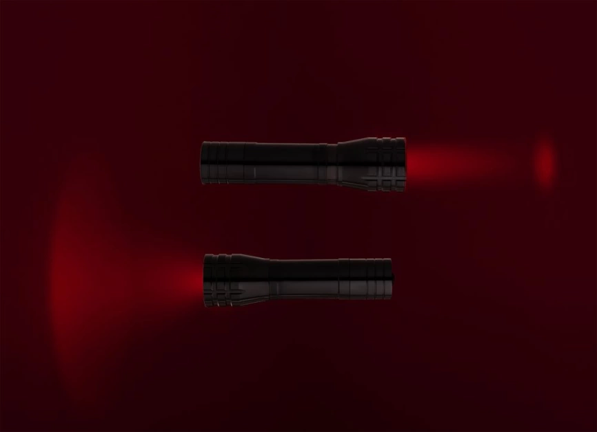 Фонарик с фокусировкой луча Beaming, черный фото 4
