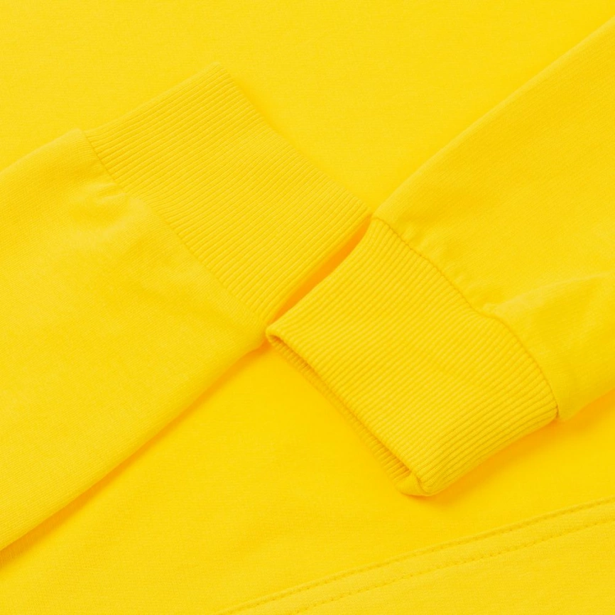 Толстовка с капюшоном Unit Kirenga желтая, размер L фото 12