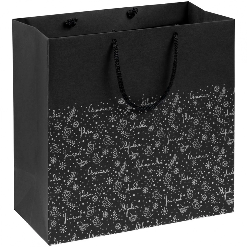 Пакет «Сказочный узор», черный фото 3