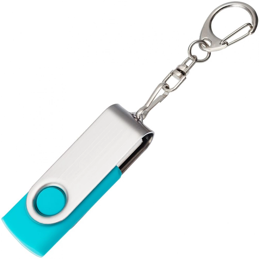 Флешка Twist, бирюзовая, 8 Гб фото 3