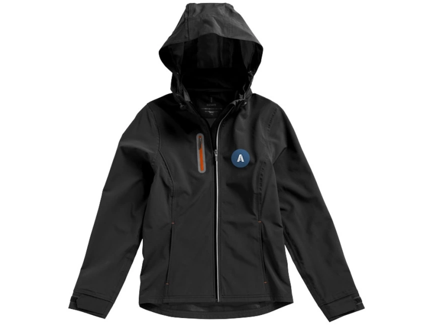 Куртка софтшел Howson женская, черный фото 26