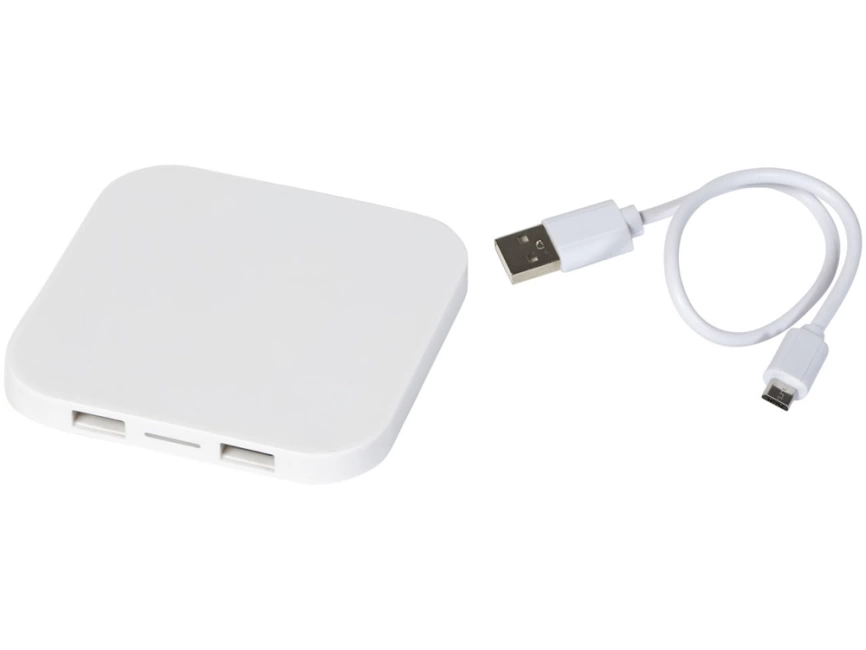 Беспроводное зарядное устройство-хаб Ozone, белый фото 3