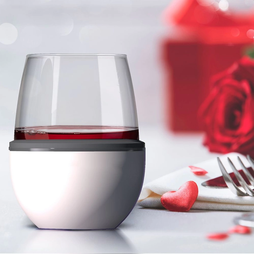 Термобокал для вина Wine Kuzie, белый фото 4