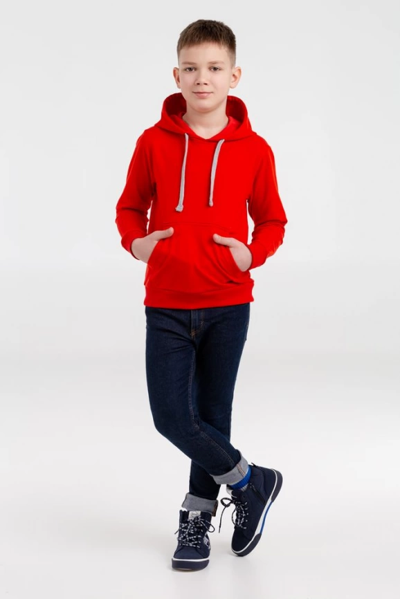 Толстовка с капюшоном детская Kirenga Kids, красная, 6 лет фото 3