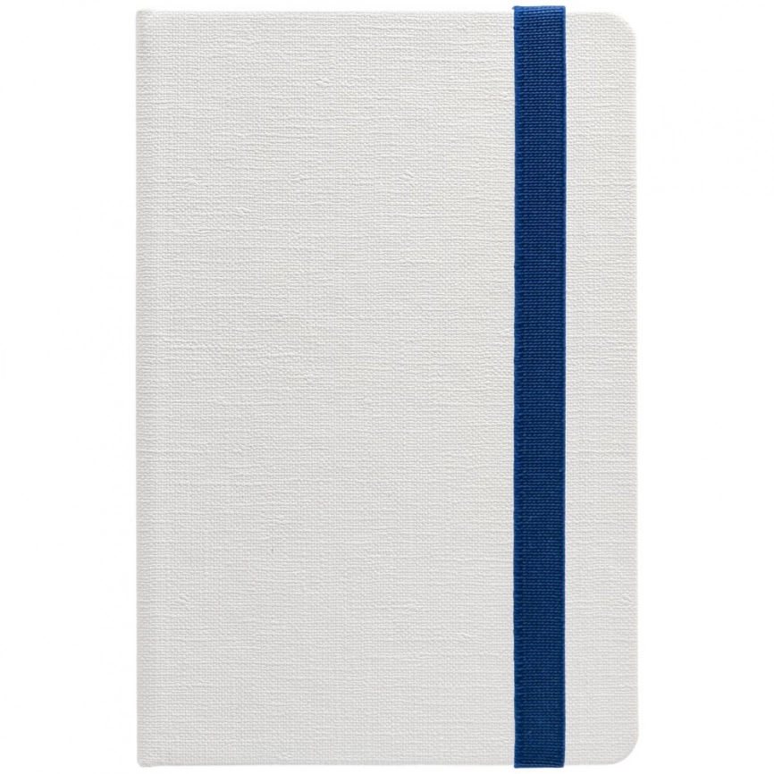Блокнот Tex Mini, белый с синим фото 2