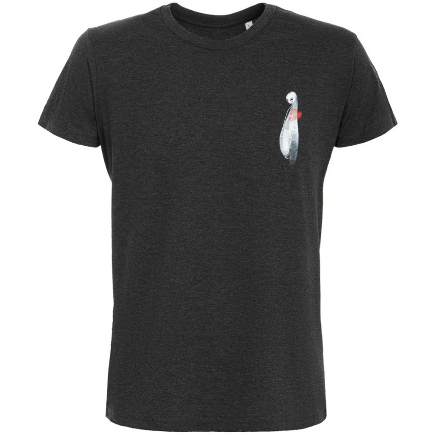 Футболка приталенная Ghost of Love, черный меланж, размер M фото 1