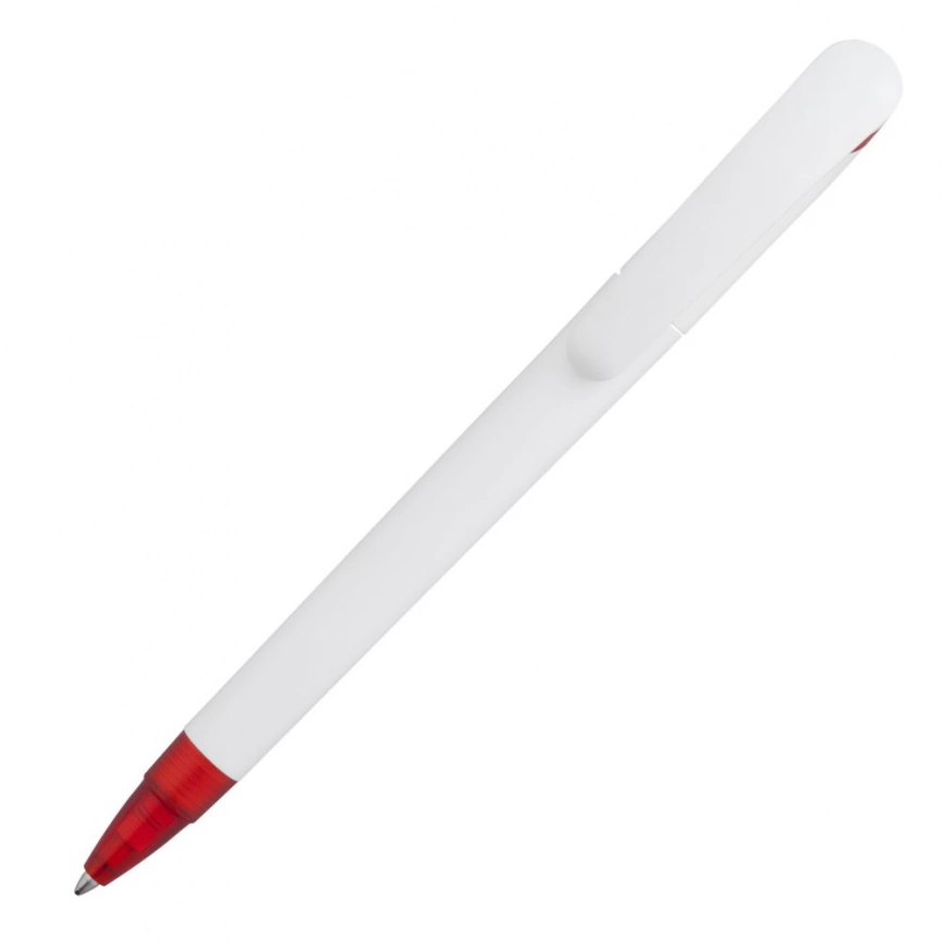 Ручка шариковая Beo Sport, белая с красным фото 2