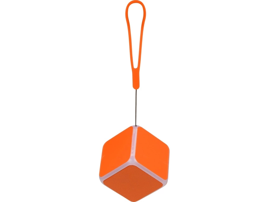 Портативная колонка Cube с подсветкой, оранжевый фото 3