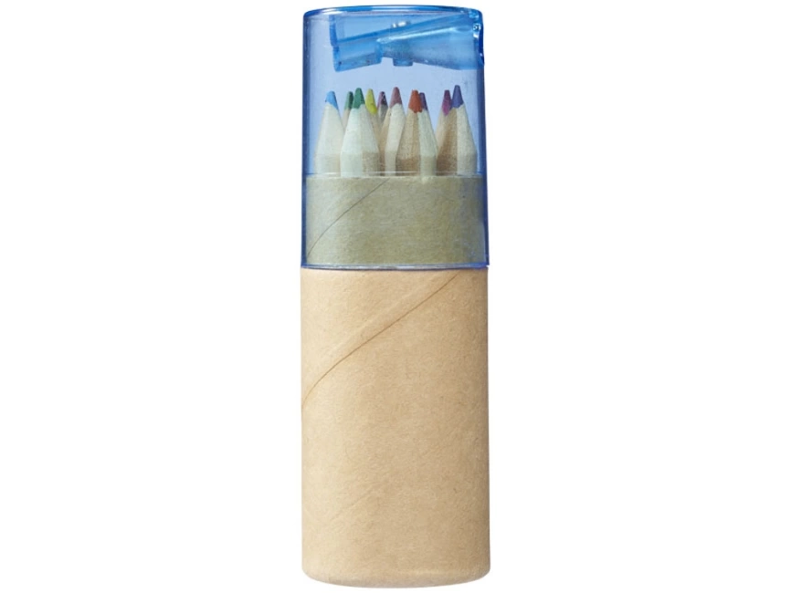 Набор карандашей 12 единиц, натуральный/голубой фото 4